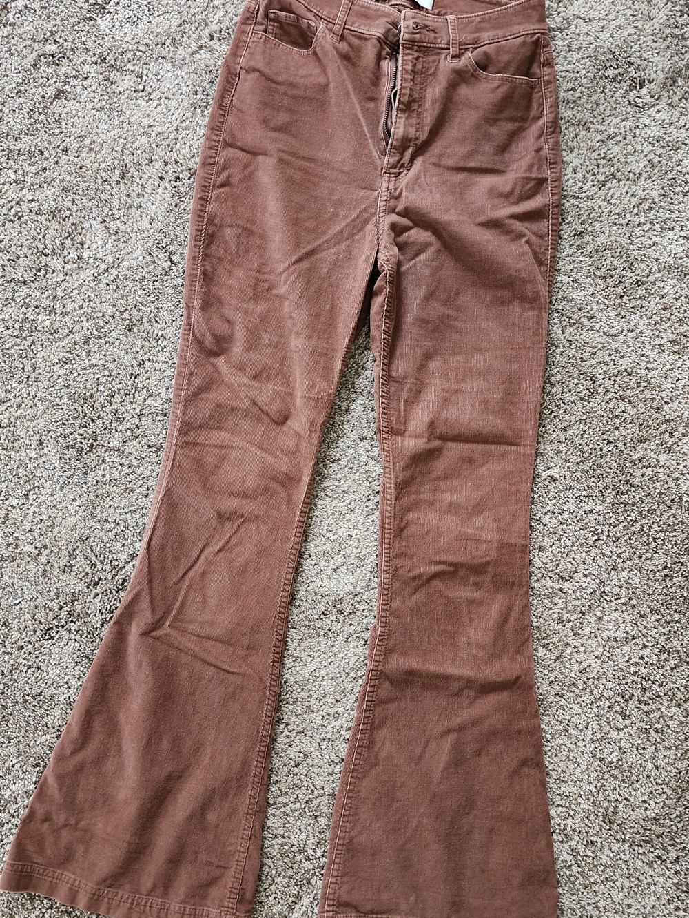 Hollister Brown Corduroy Flare Jeans